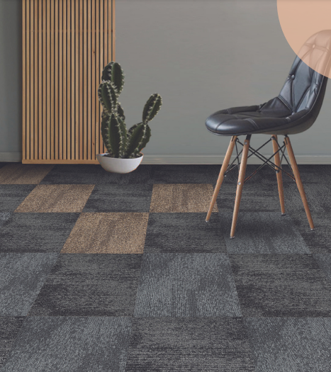5185 - Grey 500x500 mm 100% PP/Eco Back Carpet Tile - 5 mm  Image 03