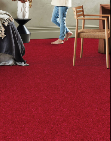 796-Red Royal Touch Series 30 Meter x 4 Meter 100% Solution Dyed DUPONT Super Soft Olefin Fiber Carpet Tile - 16 mm  Image 02