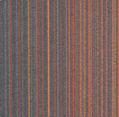 CS 282 B-Orange/Grey Colourspace Series 500x500 mm 100% Nylon Graphic Loop Pile/PVC Back Carpet Tile - 5 mm  Image 01