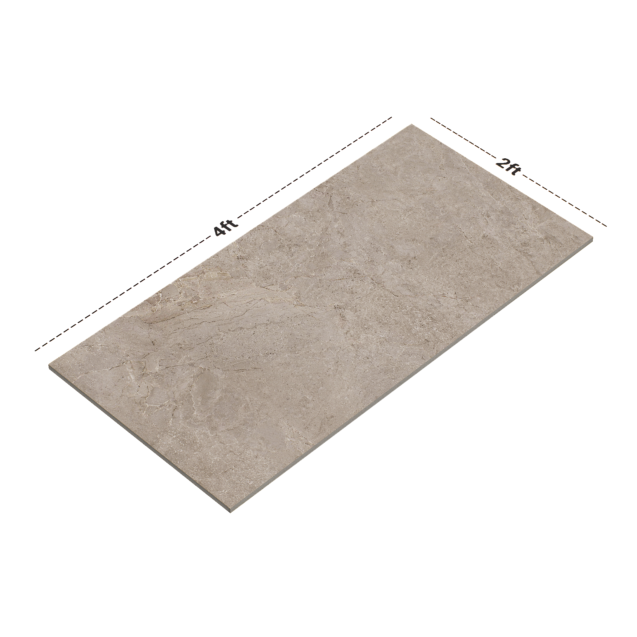 Dimension image of TL 00792 Orra Earth 1200x600 mm Random Face Matte Finish Vitrified Wall & Floor Tile - 9 mm | Material Depot