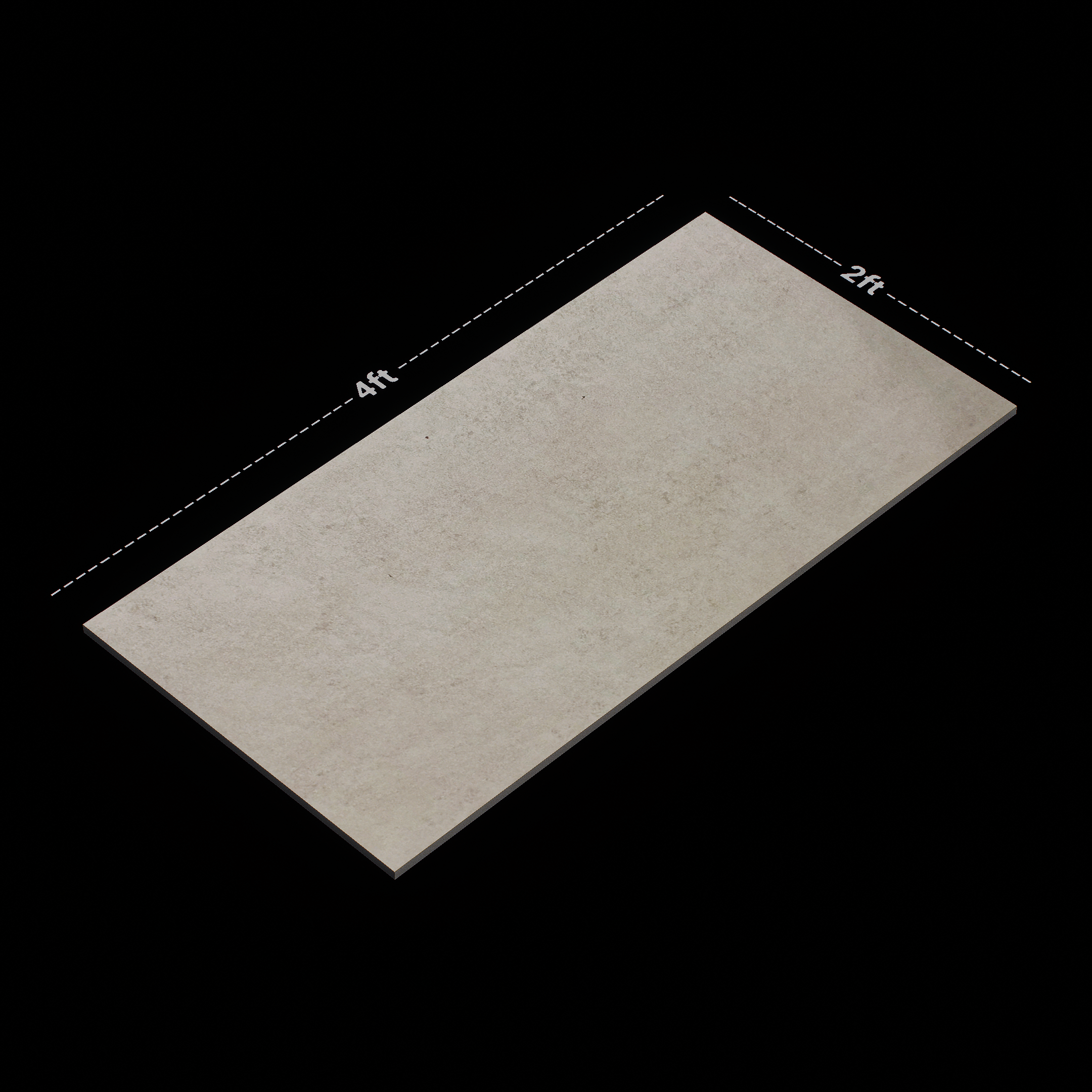 Dimension image of TL 01035 Grifine Ancona Husk 1200 x 600 mm GVT Matte Finish Tile - 9 mm | Material Depot