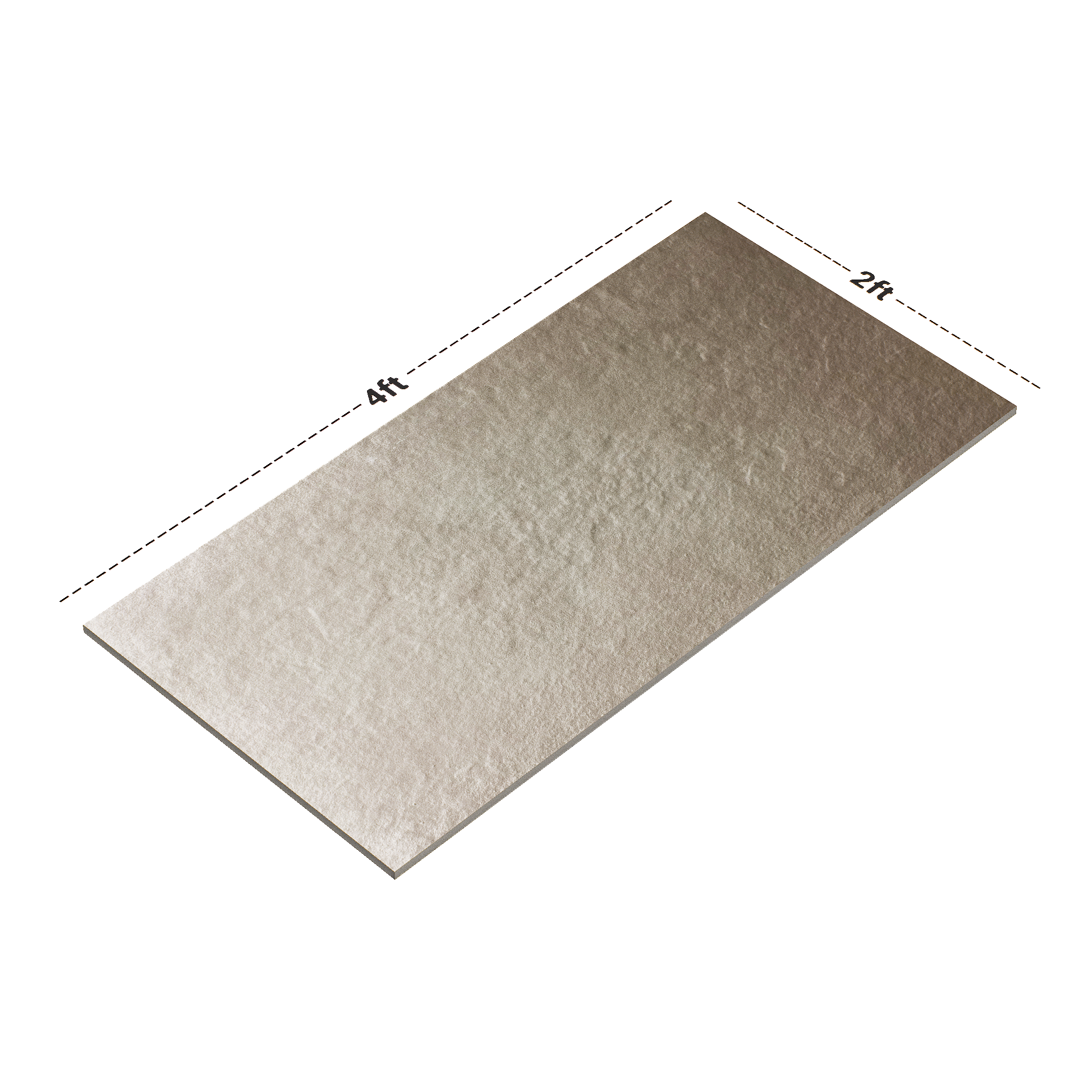 Dimension image of TL 01040 Clay Ash 1200 x 600 mm Tile - 9 mm | Material Depot