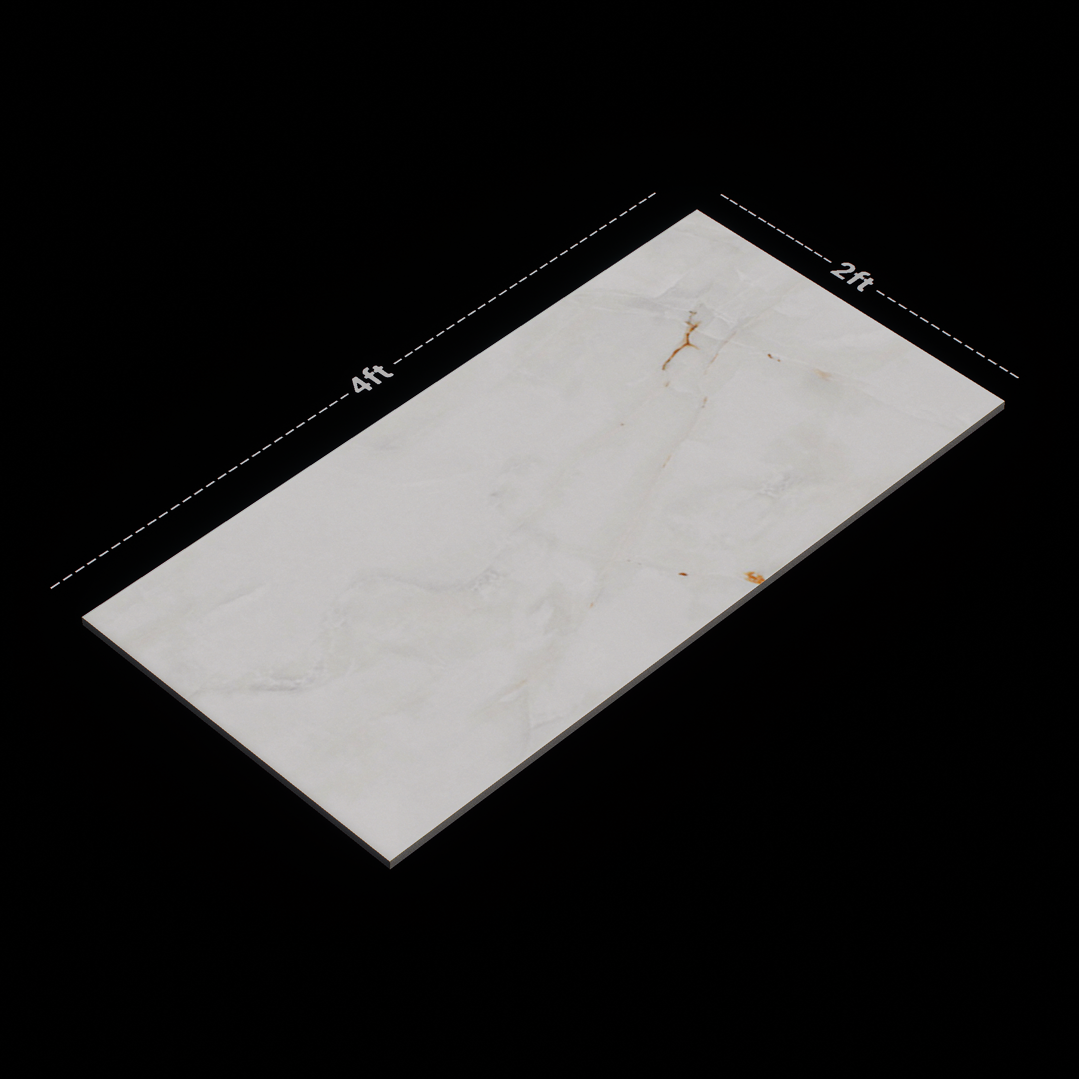 Dimension image of TL 02569 Anti Sky 1200x600 mm Glossy Finish Random Design Polished Glazed Vitrified Wall Tile | Material Depot