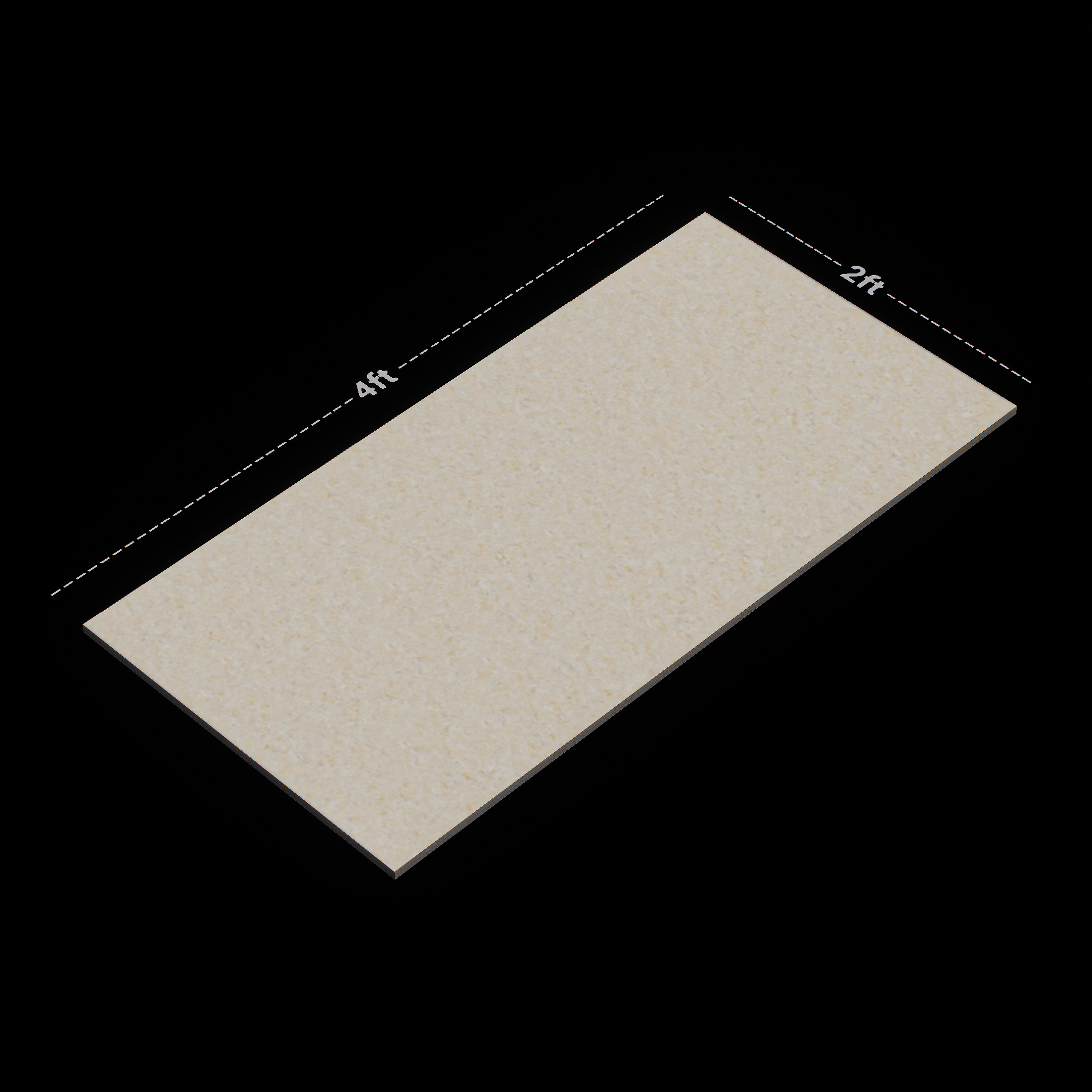 Dimension image of TL 02679 Century Crema 1200x600 mm Glossy Finish Double Charge Tile | Material Depot