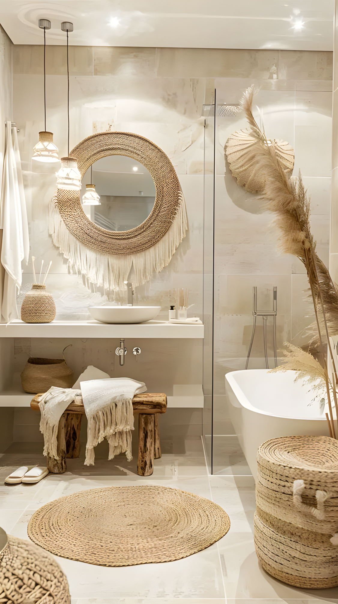 Bohemian Bathroom with Natural Elements | Material Depot