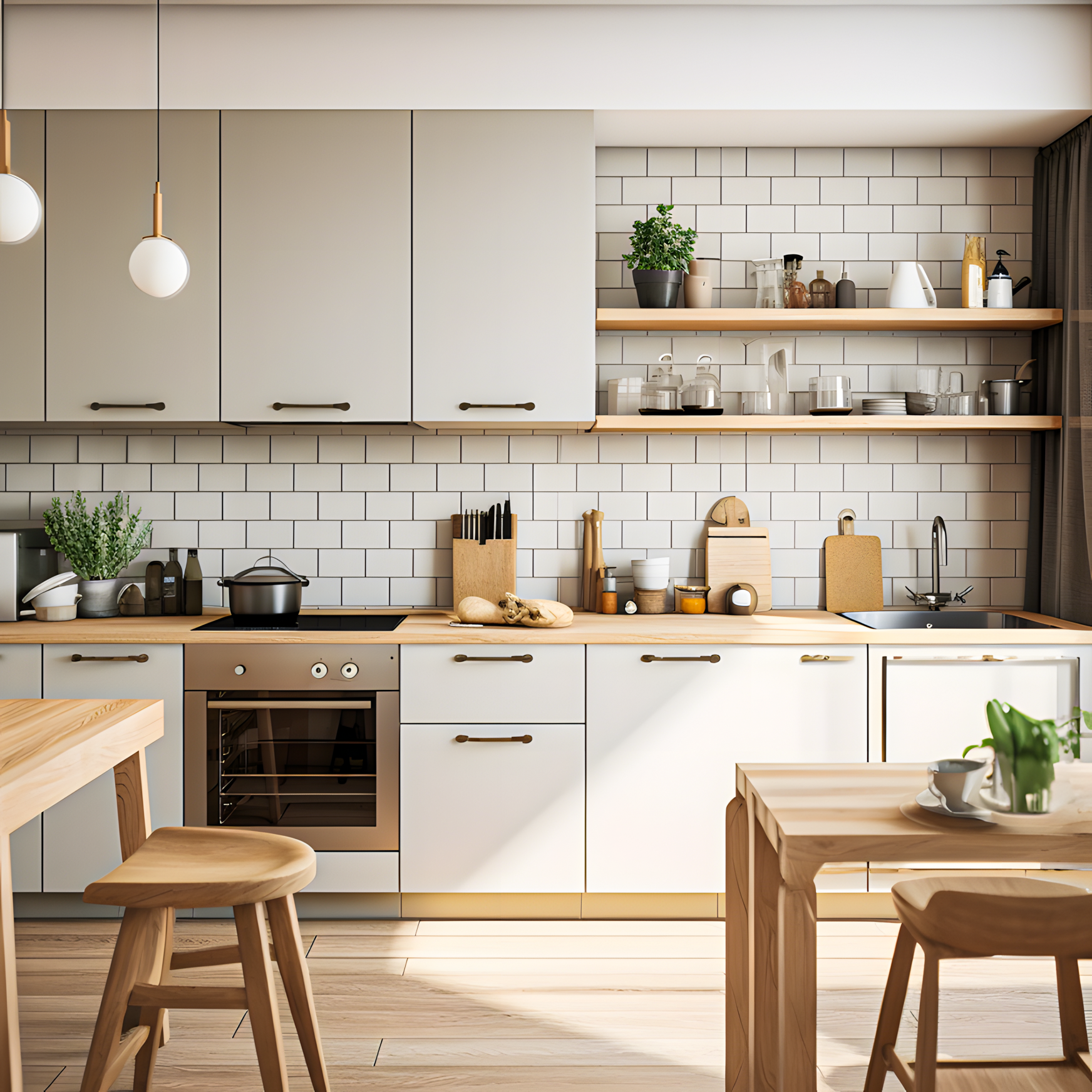 Bright and Airy Scandinavian Kitchen | Material Depot