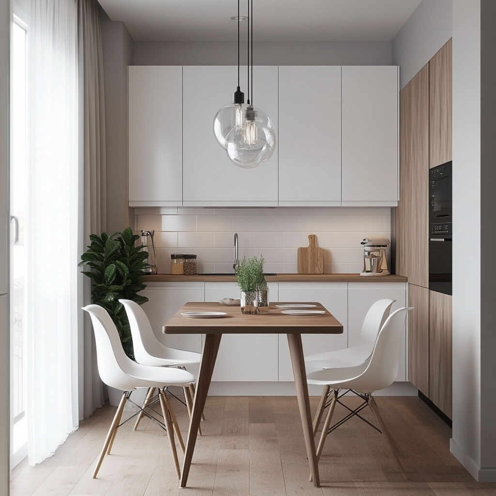 Compact and Cozy Modern Kitchen-Dining Area | Material Depot