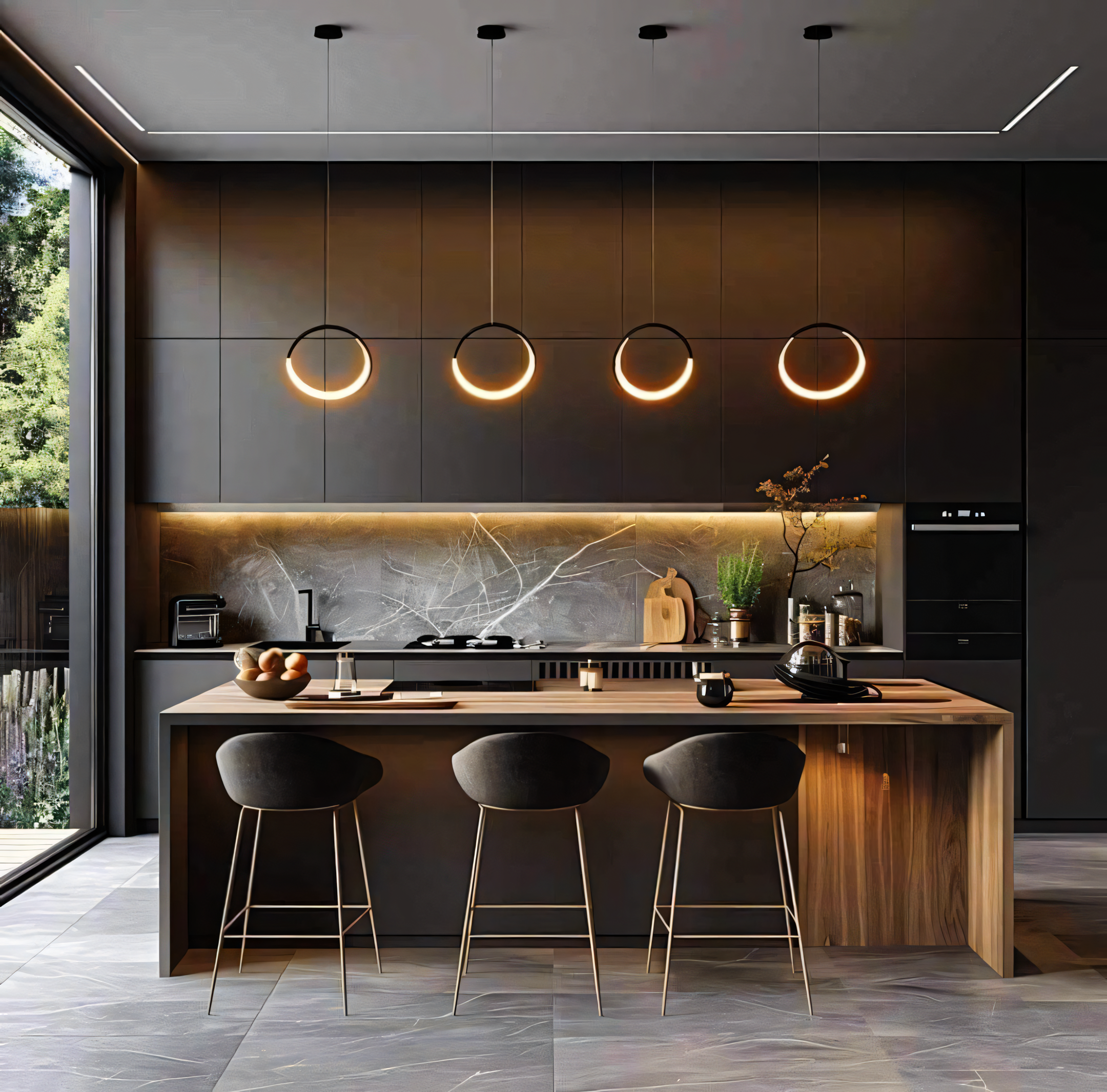 Elegance in Gray : Culinary Chic Meets Minimalism | Material Depot