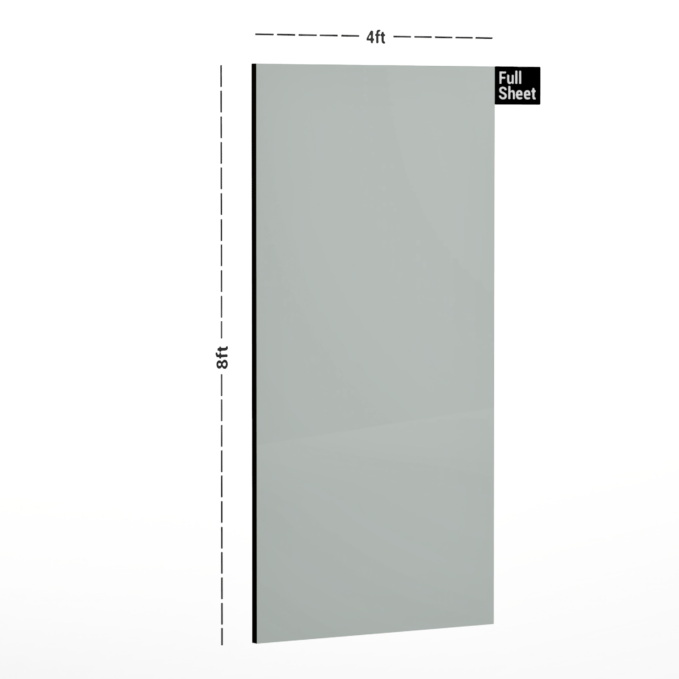 Dimension image of 6215CC 8 Ft x 4 Ft Corriano Series Designer Laminates  - 1 mm in an isometric setup | Material Depot