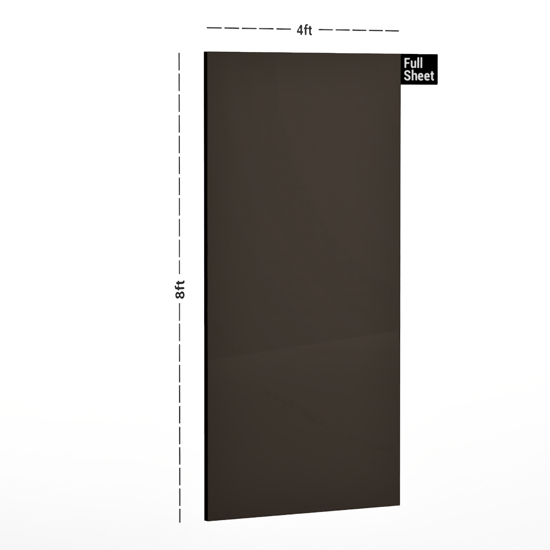 Dimension image of 6218CC 8 Ft x 4 Ft Corriano Series Designer Laminates  - 1 mm in an isometric setup | Material Depot