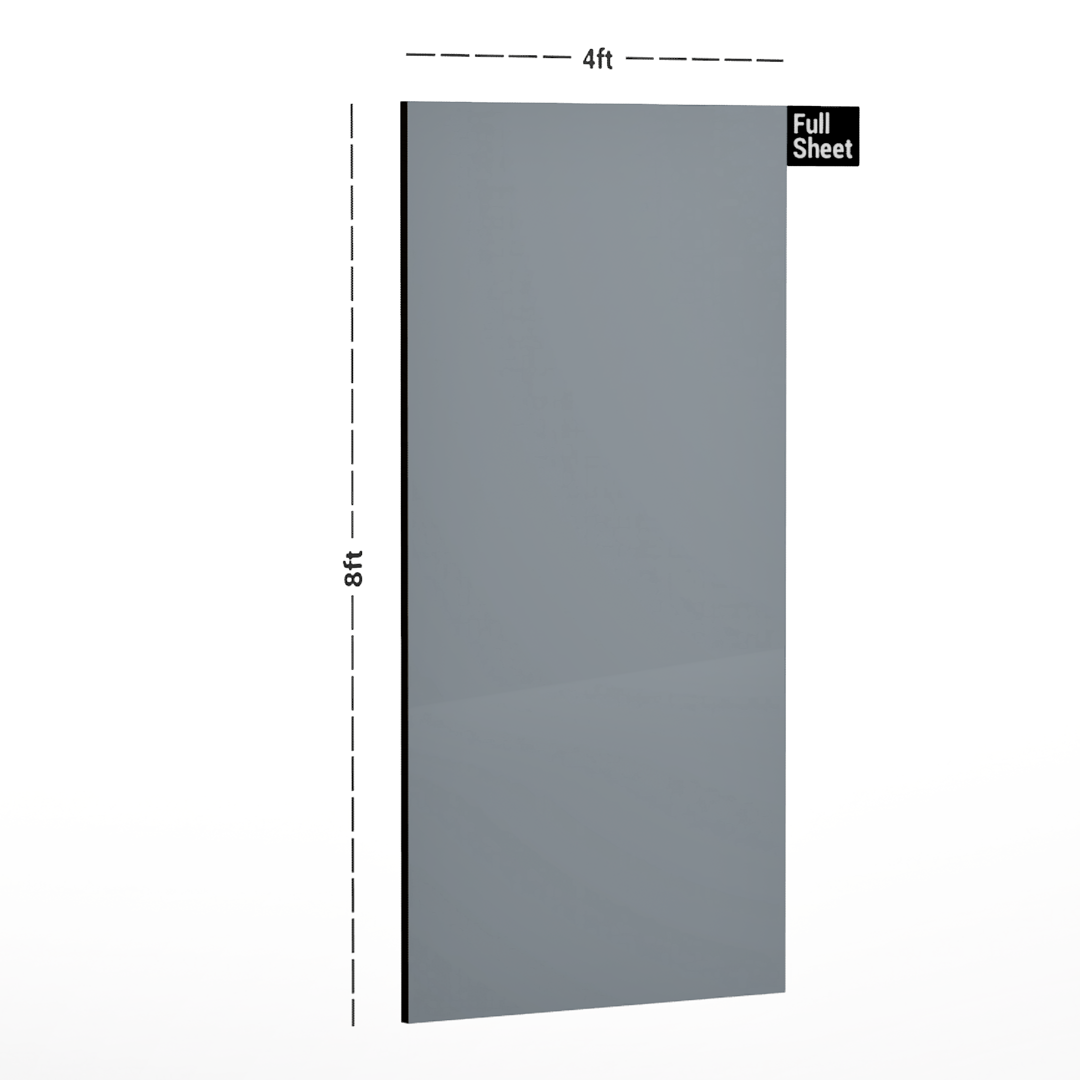 Dimension image of 6228CC 8 Ft x 4 Ft Corriano Series Designer Laminates  - 1 mm in an isometric setup | Material Depot