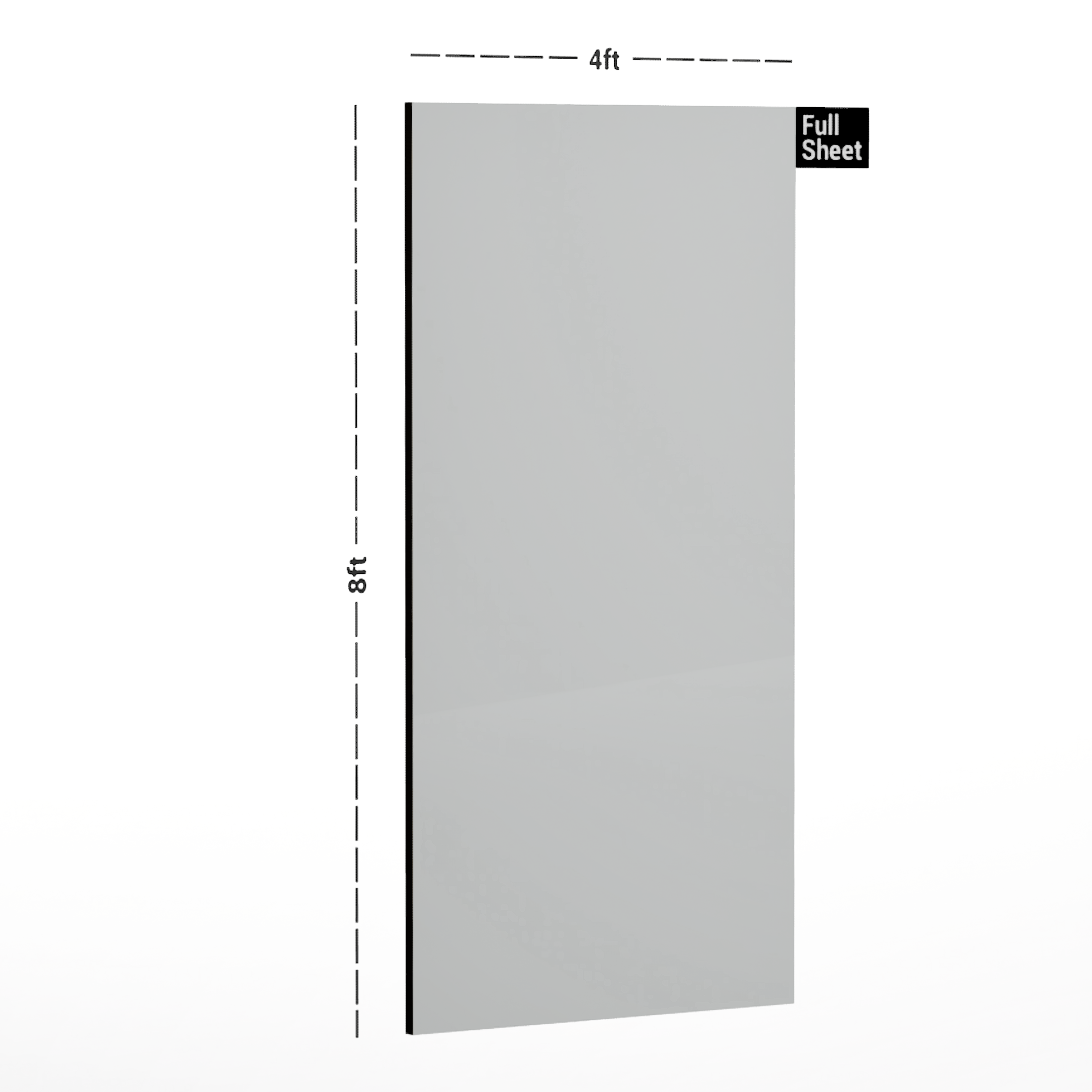 Dimension image of 5901 Heritage SP PR+ 8 ft x 4 ft Laminate - 0.8 mm in an isometric setup | Material Depot