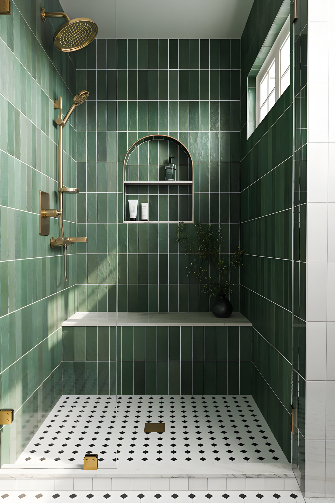 Luxurious Green Vertical Tiles with Elegant in a Modern | Material Depot