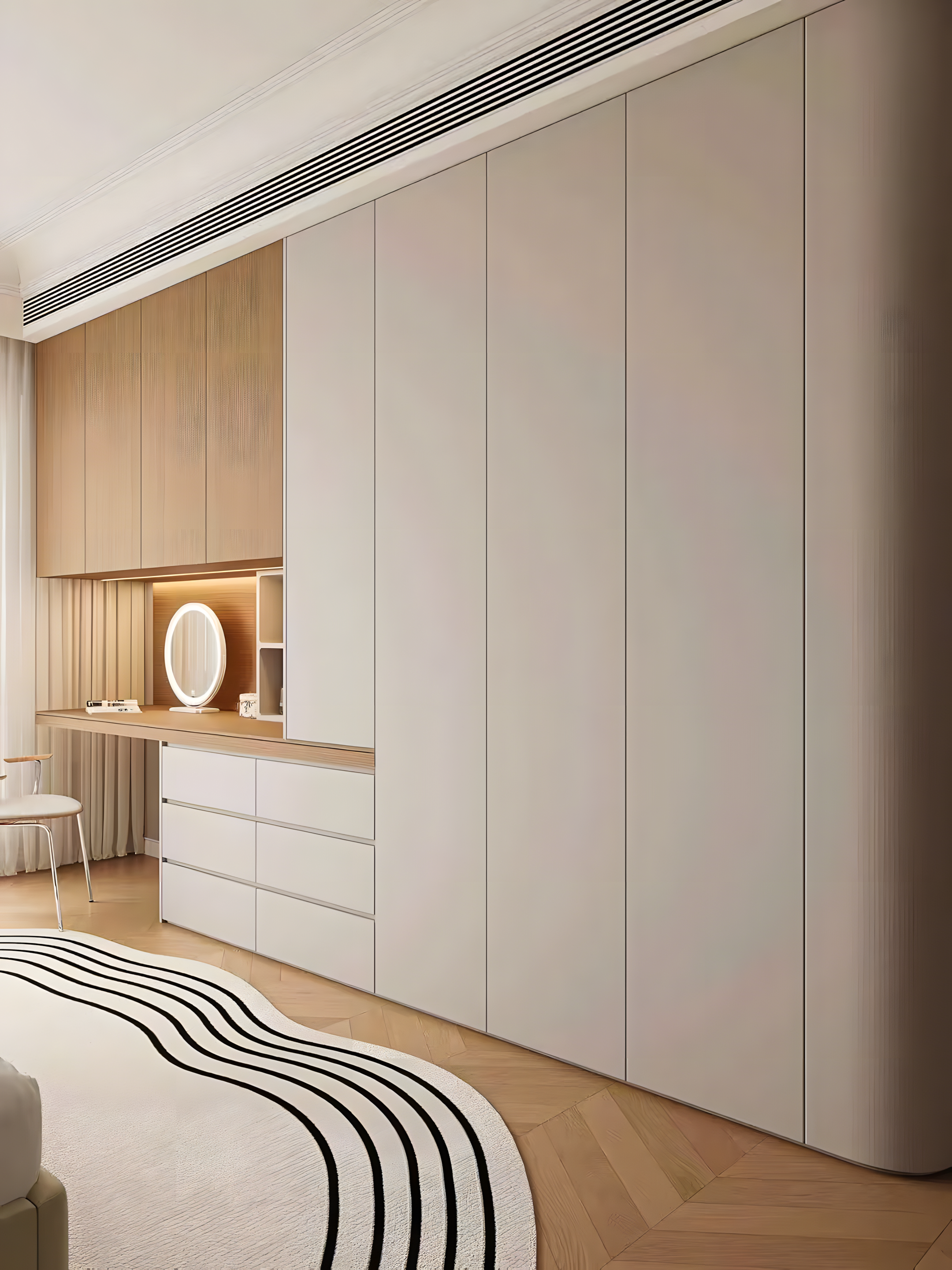 Modern and Neutral Tone Wardrobe Design | Material Depot