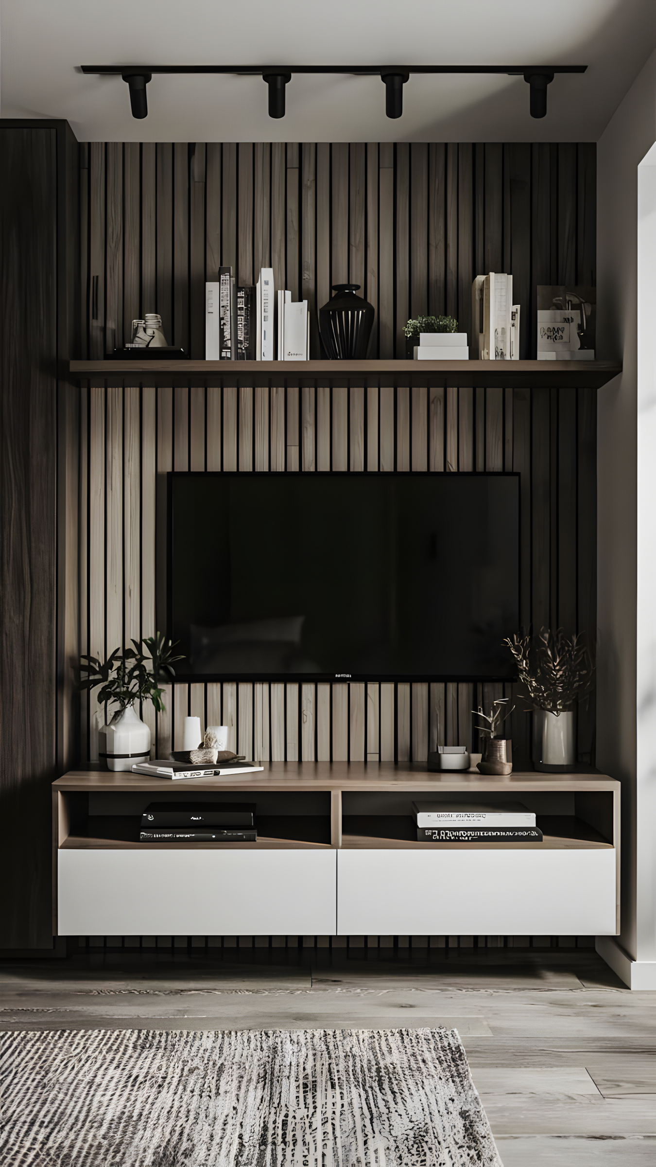 Modern Minimalist TV Unit | Material Depot