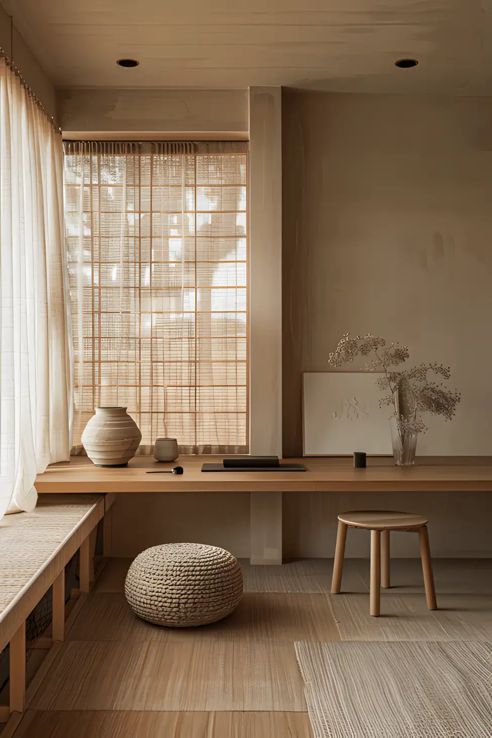 Serene Japanese-Inspired Minimalist Retreat