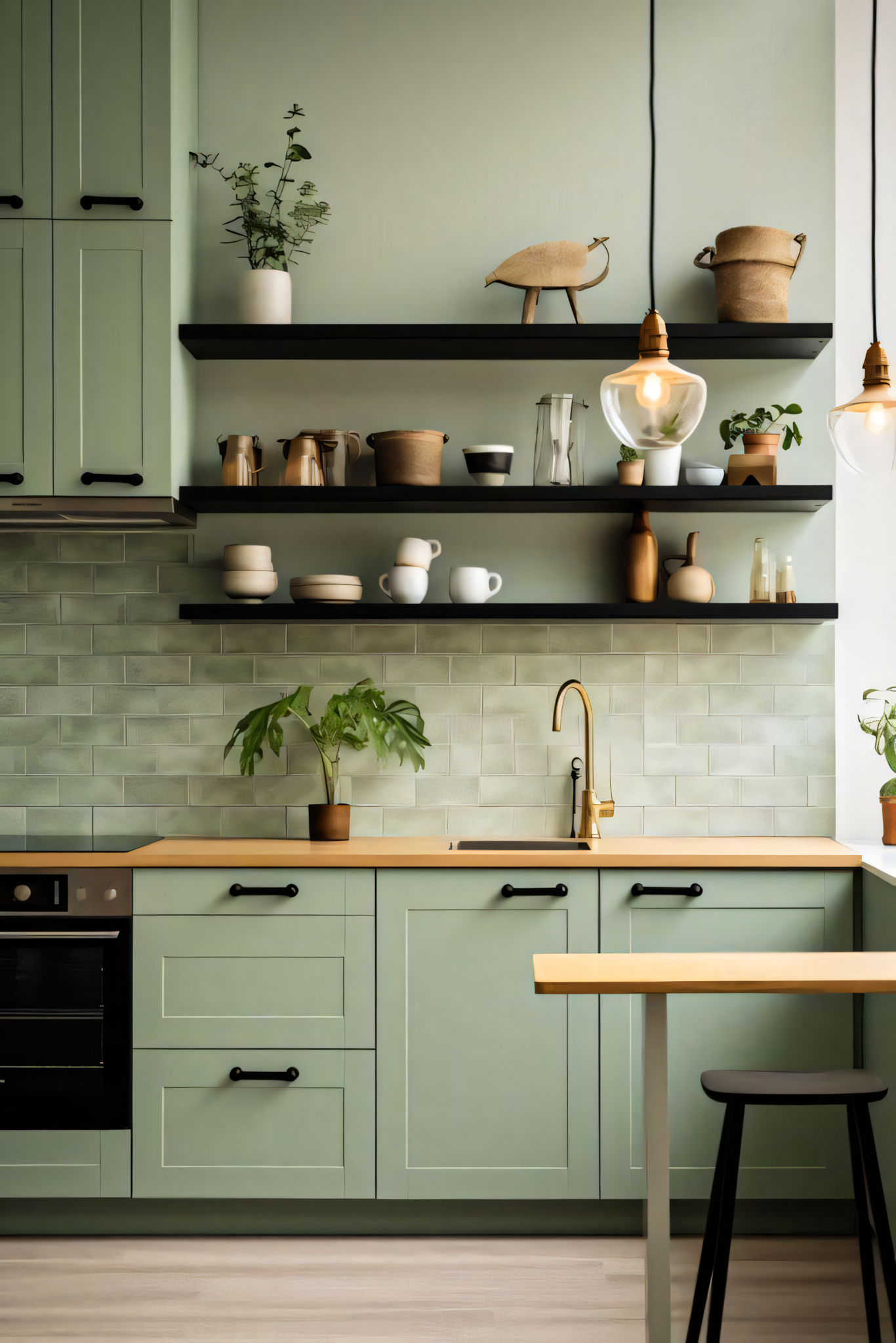 Serenity in Sage: A Scandinavian Kitchen | Material Depot