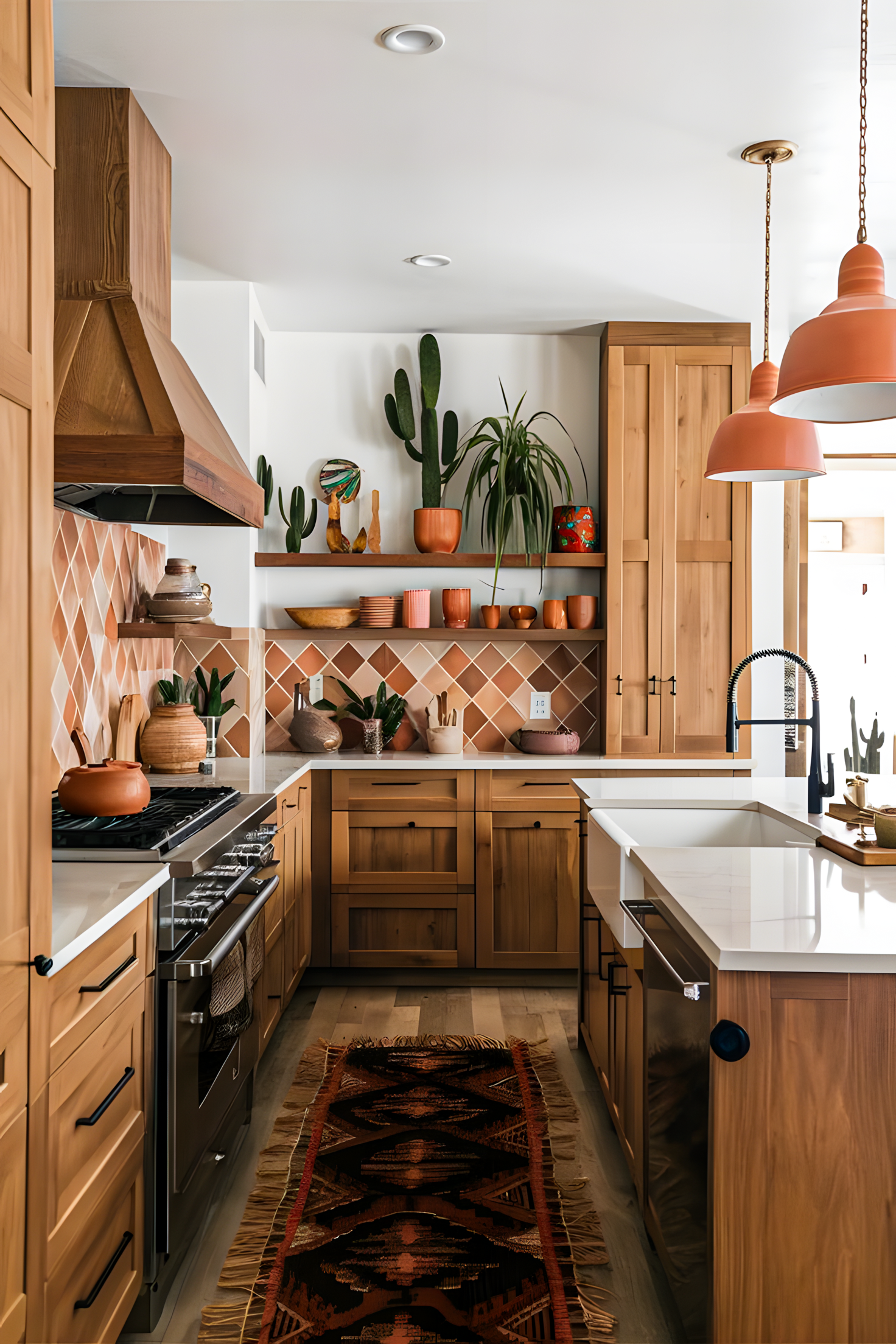 Southwestern-Inspired Kitchen with Vibrant Colors | Material Depot