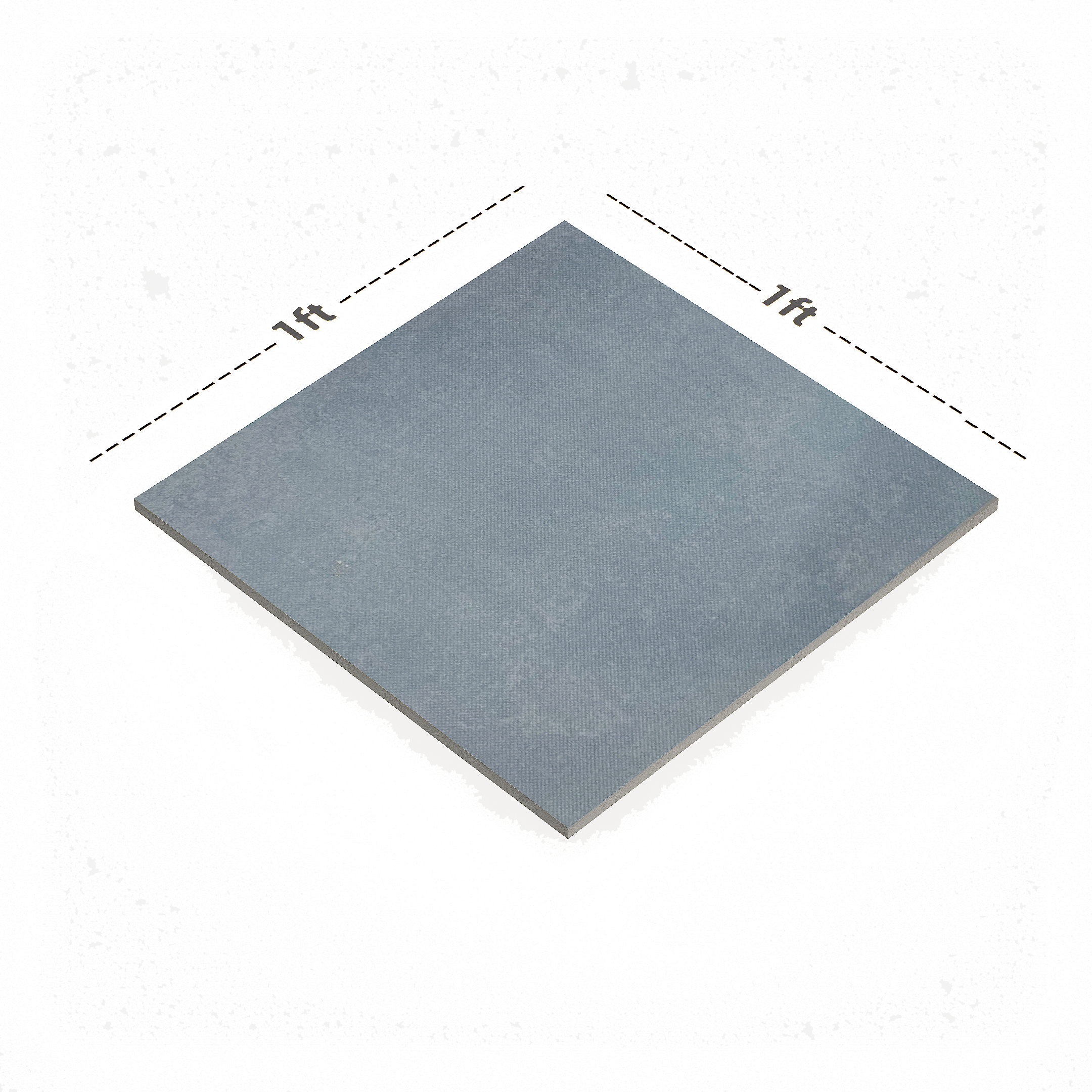 Dimension image of TL 01204 C Wezen Blue 300x300 mm Matte Finish Anti Skid Ceramic Bathroom Floor Tile - 8 mm | Material Depot